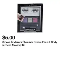 Five Below Smoke & Mirrors Shimmer Dream Face & Body 5-Piece Makeup Kit offer