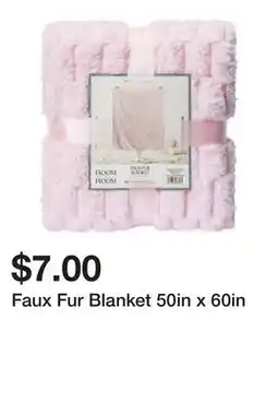 Five Below Faux Fur Blanket 50in x 60in offer