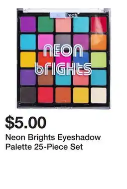 Five Below Neon Brights Eyeshadow Palette 25-Piece Set offer