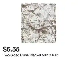Five Below Two-Sided Plush Blanket 50in x 60in offer
