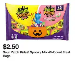 Five Below Sour Patch Kids Spooky Mix 40-Count Treat Bags offer
