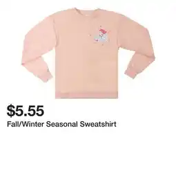 Five Below Fall/Winter Seasonal Sweatshirt offer