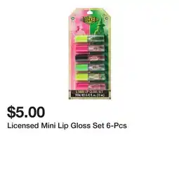 Five Below Licensed Mini Lip Gloss Set 6-Pcs offer
