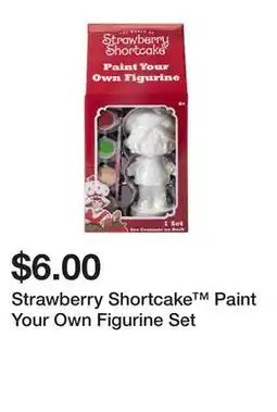 Five Below Strawberry Shortcake Paint Your Own Figurine Set offer