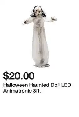 Five Below Halloween Haunted Doll LED Animatronic 3ft offer