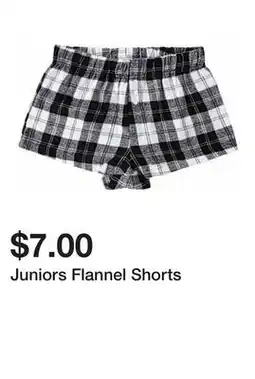 Five Below Juniors Flannel Shorts offer