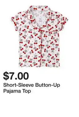 Five Below Short-Sleeve Button-Up Pajama Top offer