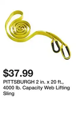 Harbor Freight Tools PITTSBURGH 2 in. x 20 ft., 4000 lb. Capacity Web Lifting Sling offer