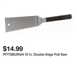 Harbor Freight Tools PITTSBURGH 10 in. Double-Edge Pull Saw offer