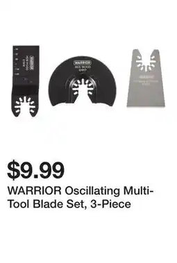 Harbor Freight Tools WARRIOR Oscillating Multi-Tool Blade Set, 3-Piece offer