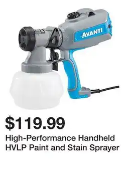 Harbor Freight Tools High-Performance Handheld HVLP Paint and Stain Sprayer offer