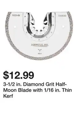 Harbor Freight Tools 3-1/2 in. Diamond Grit Half-Moon Blade with 1/16 in. Thin Kerf offer