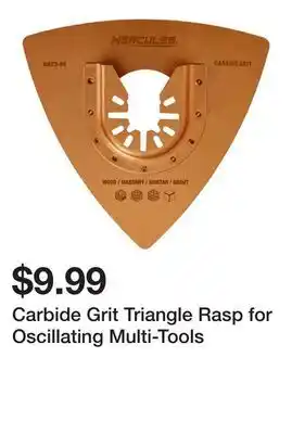 Harbor Freight Tools Carbide Grit Triangle Rasp for Oscillating Multi-Tools offer