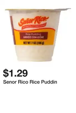 Wegmans Senor Rico Rice Puddin offer