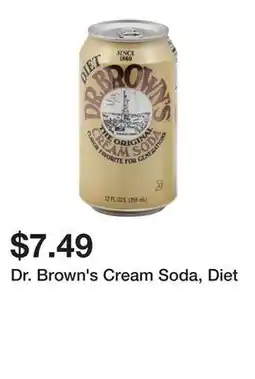 Wegmans Dr. Brown's Cream Soda, Diet offer
