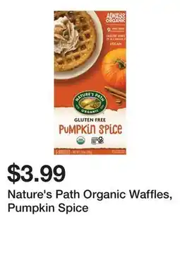 Wegmans Nature's Path Organic Waffles, Pumpkin Spice offer