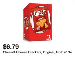 Wegmans Cheez-It Cheese Crackers, Original, Grab n' Go offer