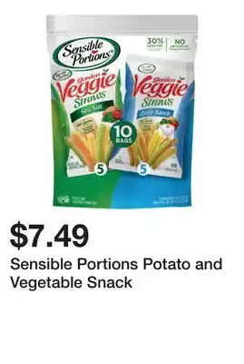 Wegmans Sensible Portions Potato and Vegetable Snack offer
