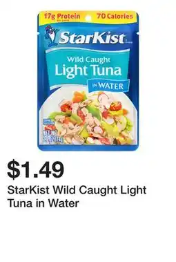 Wegmans StarKist Wild Caught Light Tuna in Water offer