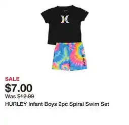 Marshalls HURLEY Infant Boys 2pc Spiral Swim Set offer