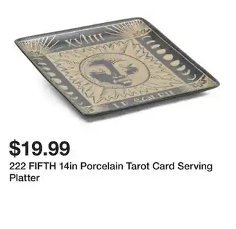 Marshalls 222 FIFTH 14in Porcelain Tarot Card Serving Platter offer
