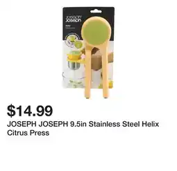 Marshalls JOSEPH JOSEPH 9.5in Stainless Steel Helix Citrus Press offer