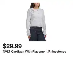 Marshalls NVLT Cardigan With Placement Rhinestones offer