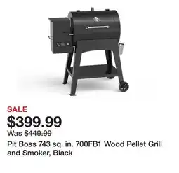 Tractor Supply Company Pit Boss 743 sq. in. 700FB1 Wood Pellet Grill and Smoker, Black offer