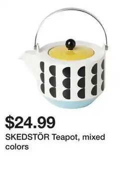 Ikea SKEDSTÖR Teapot, mixed colors offer