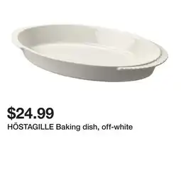 Ikea HÖSTAGILLE Baking dish, off-white offer