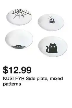 Ikea KUSTFYR Side plate, mixed patterns offer