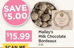 Heinen's Malley's Milk Chocolate Bordeaux offer
