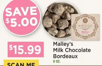 Heinen's Malley's Milk Chocolate Bordeaux offer