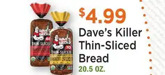 Heinen's Dave's Killer Thin-Sliced Bread offer