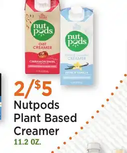 Heinen's Nutpods Plant Based Creamer offer