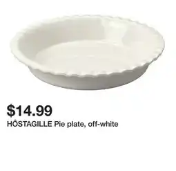Ikea HÖSTAGILLE Pie plate, off-white offer