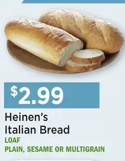 Heinen's Heinen's Italian Bread offer