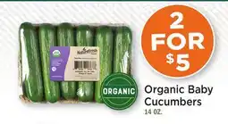 Heinen's Organic Baby Cucumbers offer