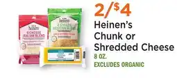 Heinen's Heinen's Chunk or Shredded Cheese offer