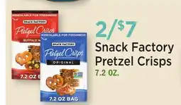 Heinen's Snack Factory Pretzel Crisps offer