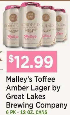 Heinen's Malley's Toffee Amber Lager by Great Lakes Brewing Company offer
