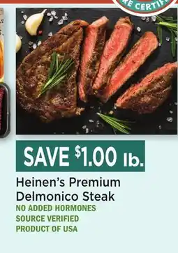 Heinen's Heinen's Premium Delmonico Steak offer