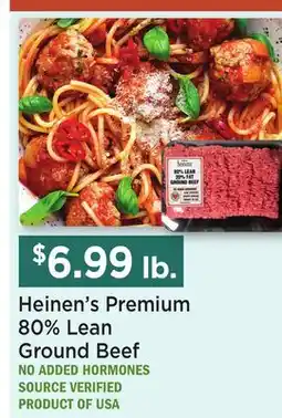 Heinen's Heinen's Premium 80% Lean Ground Beef offer