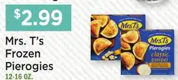 Heinen's Mrs. T's Frozen Pierogies offer