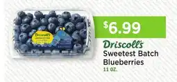 Heinen's Driscoll's Sweetest Batch Blueberries offer