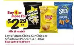 Winn Dixie Lay's Potato Chips, Sunchips or Smartfood Popcorn offer