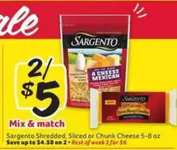 Winn Dixie Sargento Cheese offer