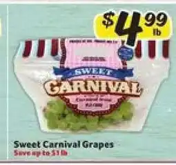 Winn Dixie Sweet Carnival Grapes offer