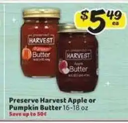 Winn Dixie Preserve Harvest Apple or Pumpkin Butter offer