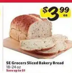 Winn Dixie SE Grocers Sliced Bakery Bread offer